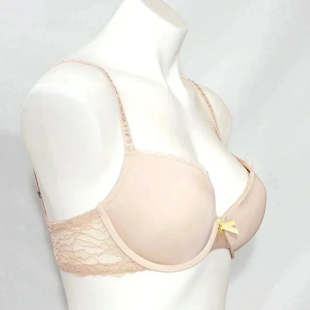 Gilligan O'Malley Perfect Push Up Padded‎ Underwire Bra 34D Nude